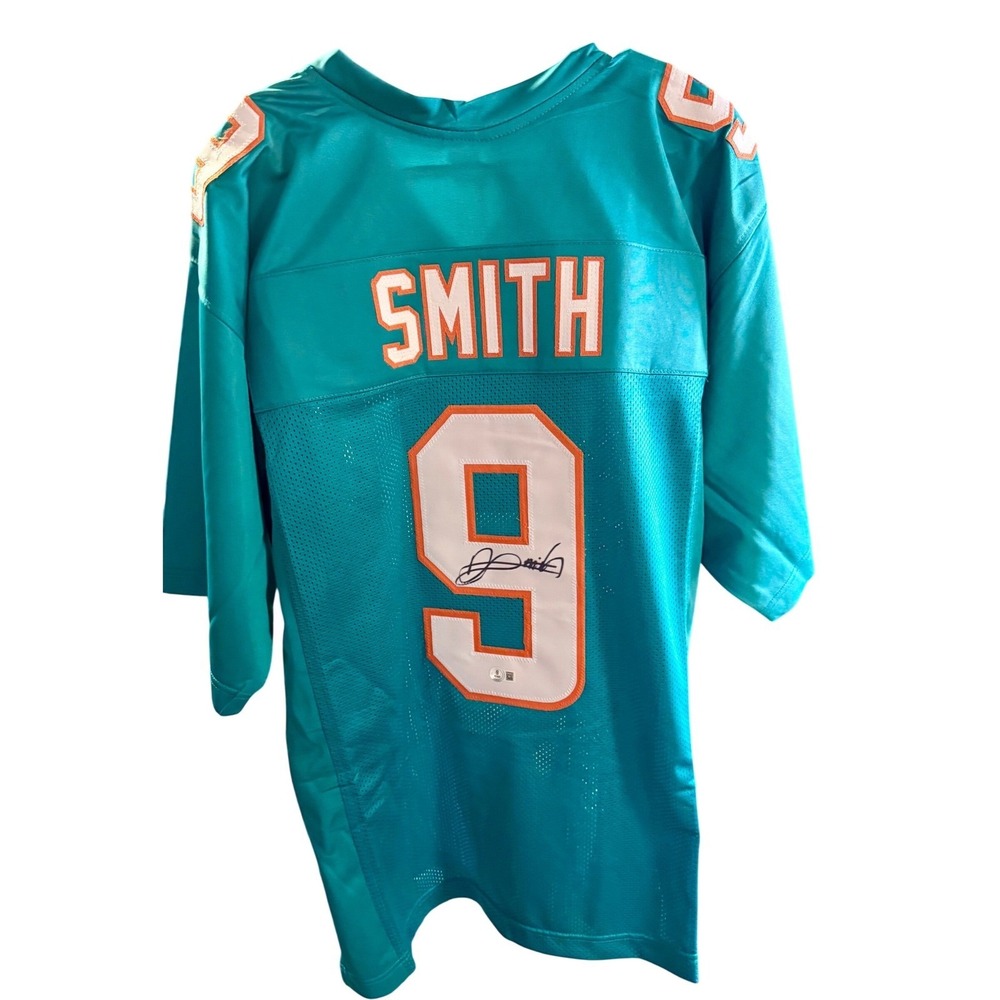 Jonnu Smith Signed Miami Dolphins XL Jersey Beckett BAS Witnessed COA Aqua #9